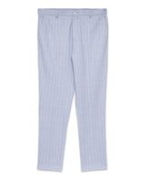 Striped Elasticated Waist Stretch Jersey Tailored Trouser